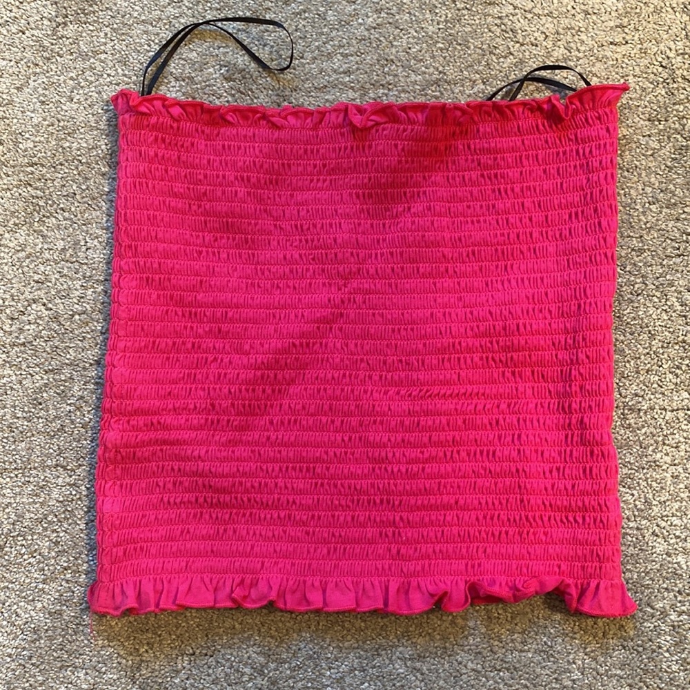 H&M Hot Pink Smocked Tube Top 💗 - Picture 3 of 5